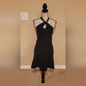 Zara Jacquard Halter dress